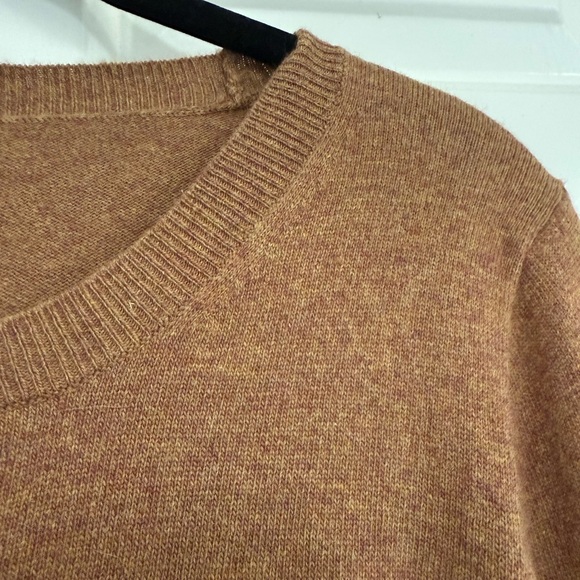 J. Crew Teddie brown lightweight crew neck sweater - Picture 3 of 10